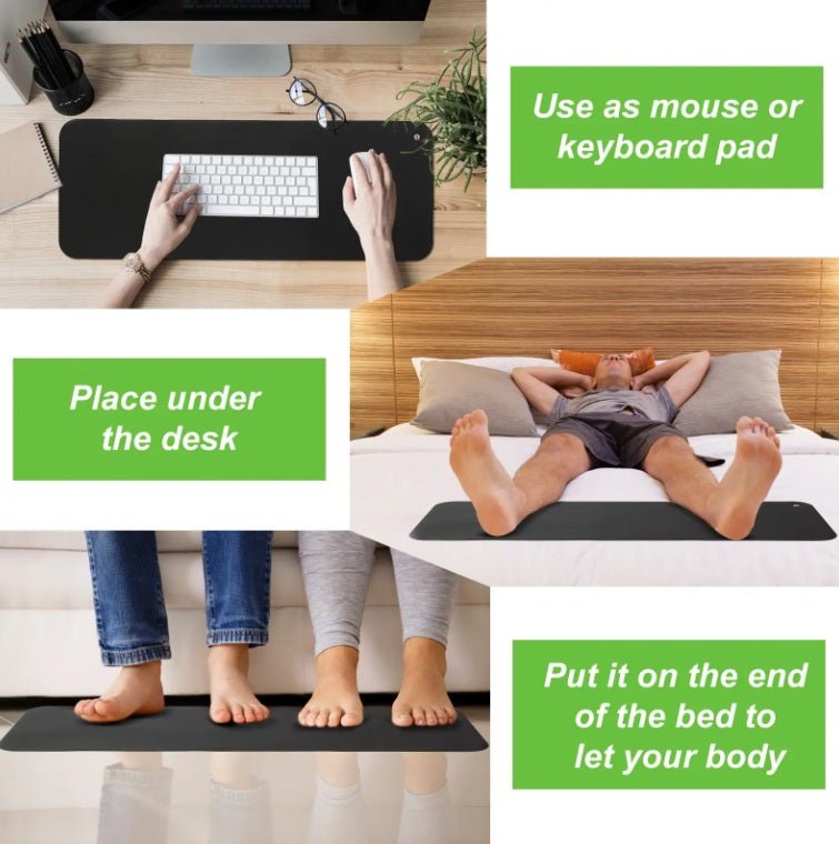 Earthing Desk Mat - MEDIUM 25cm X 68cm - GroundedKiwi.nzOffice Mats Office Matsadd oncomputerdesk