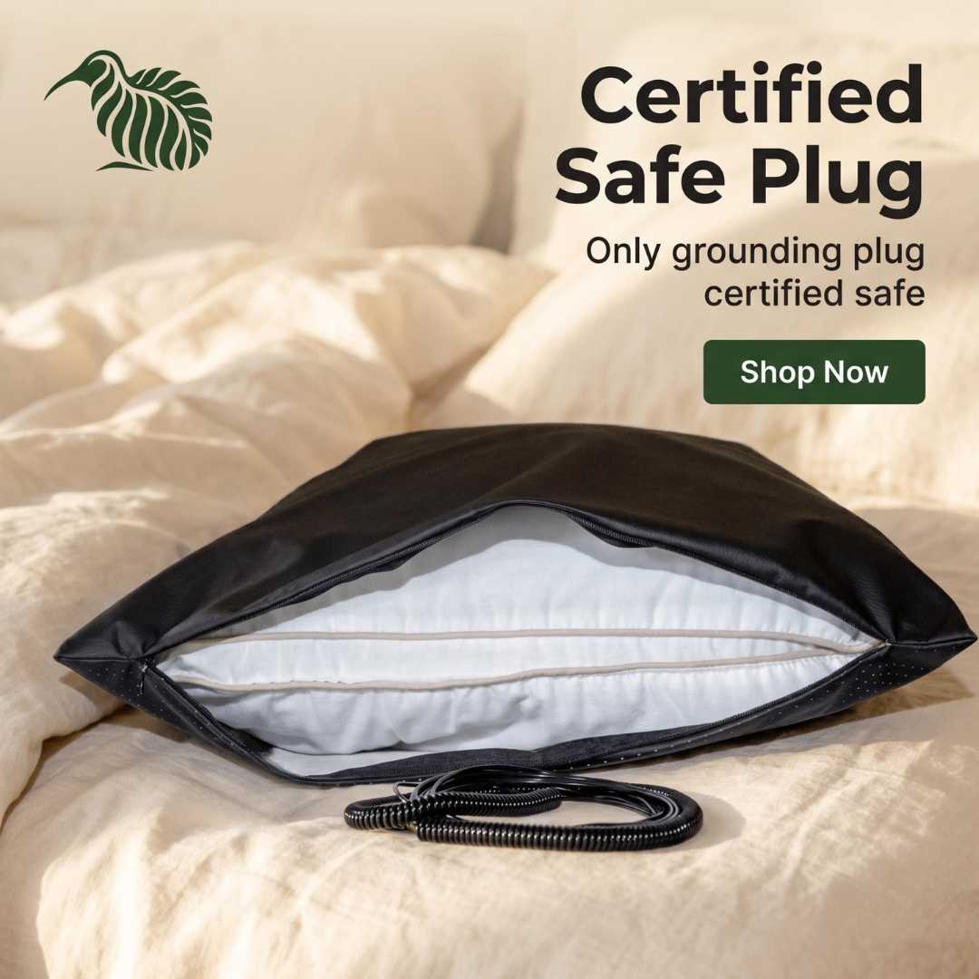 Earthing Pillow Cover - GroundedKiwi.nzBedding Beddingadd onbedcover
