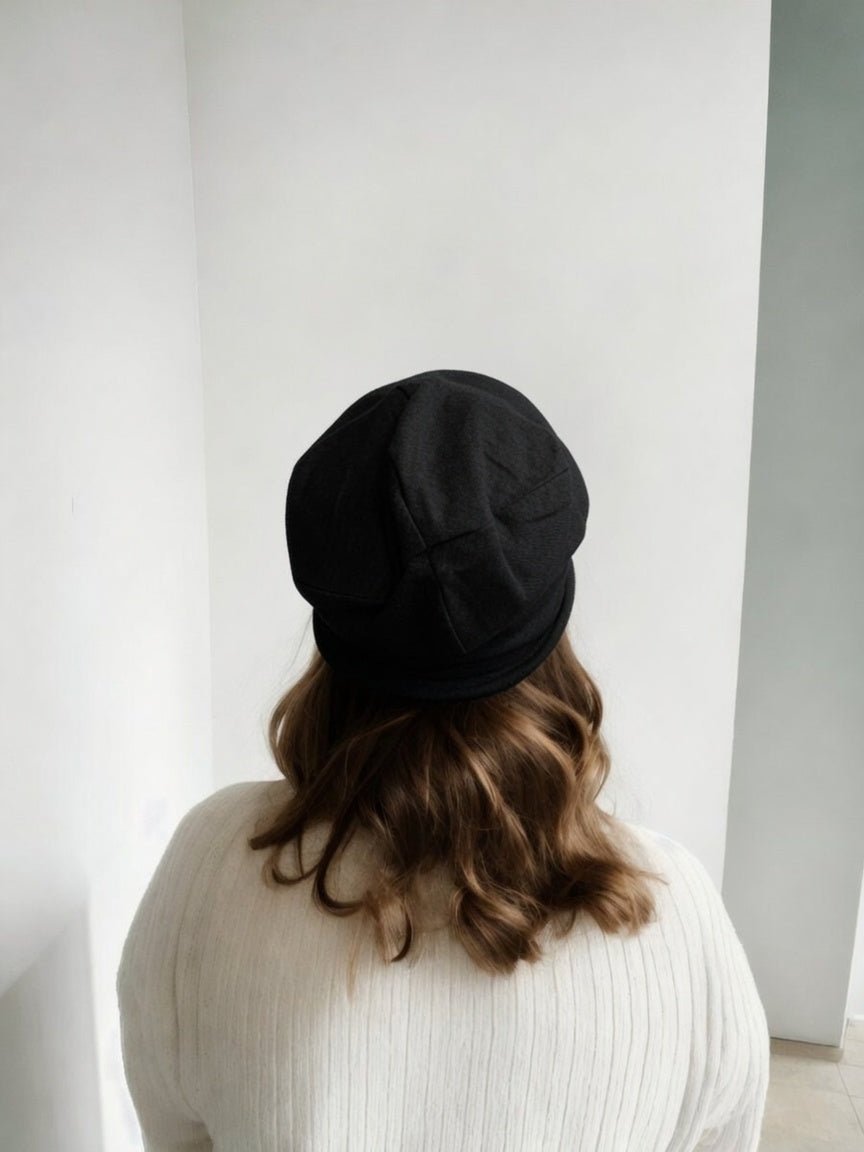 EMF Blocking beanie Blocks 99% of EMF radiation - Black - GroundedKiwi.nz 4g5gautumn