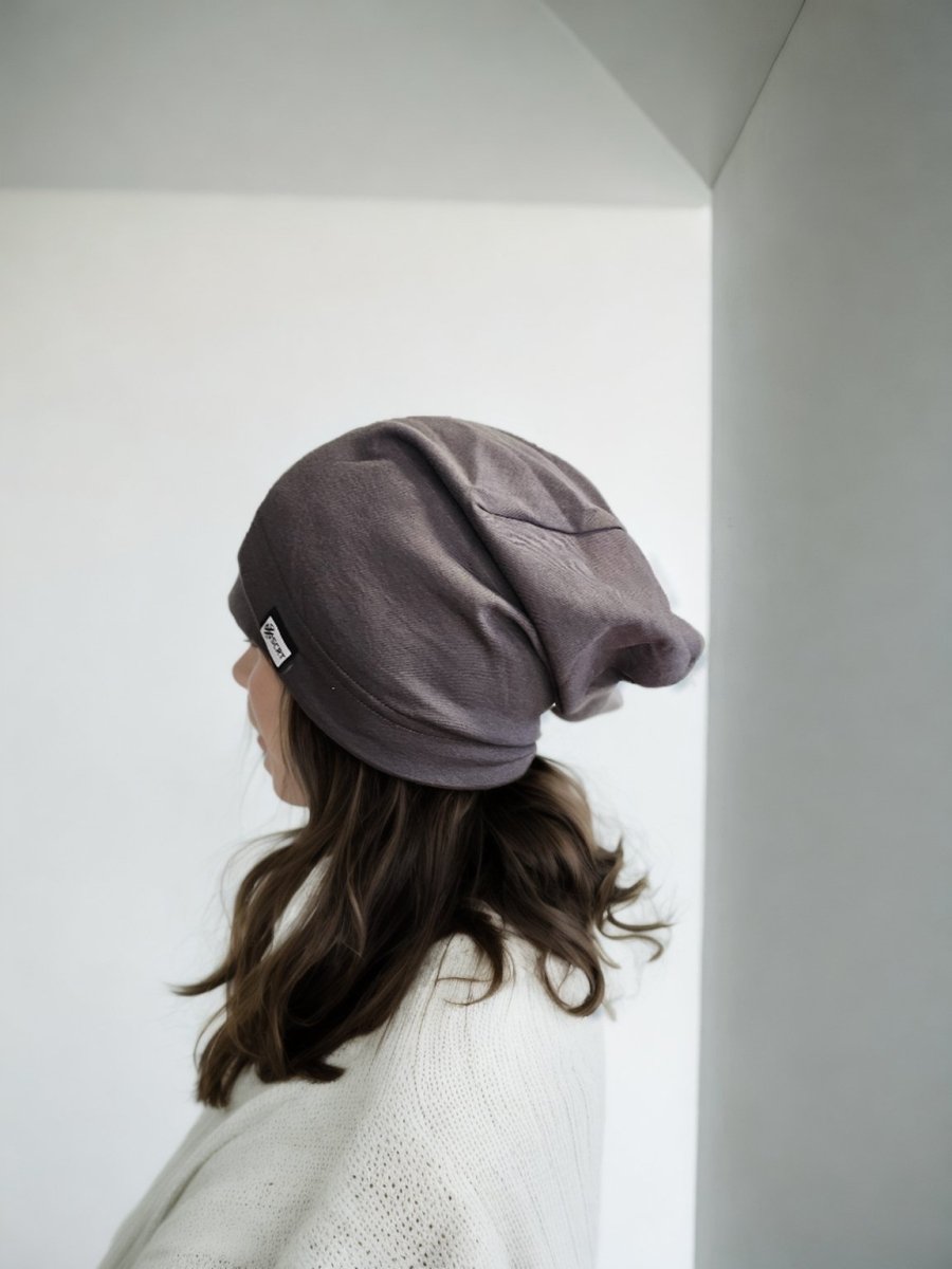 EMF Blocking beanie by SCRT blocks 99% of EMF radiation - Asphalt - GroundedKiwi.nz 4g5gautumn