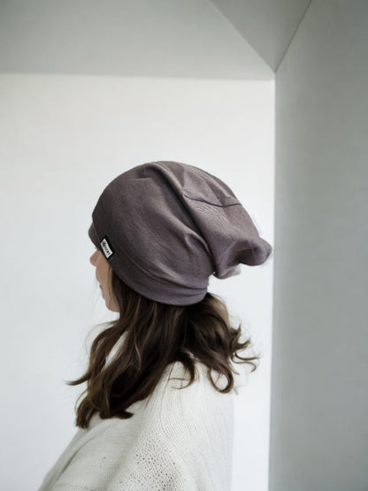 EMF Blocking beanie by SCRT blocks 99% of EMF radiation - Asphalt - GroundedKiwi.nz 4g5gautumn