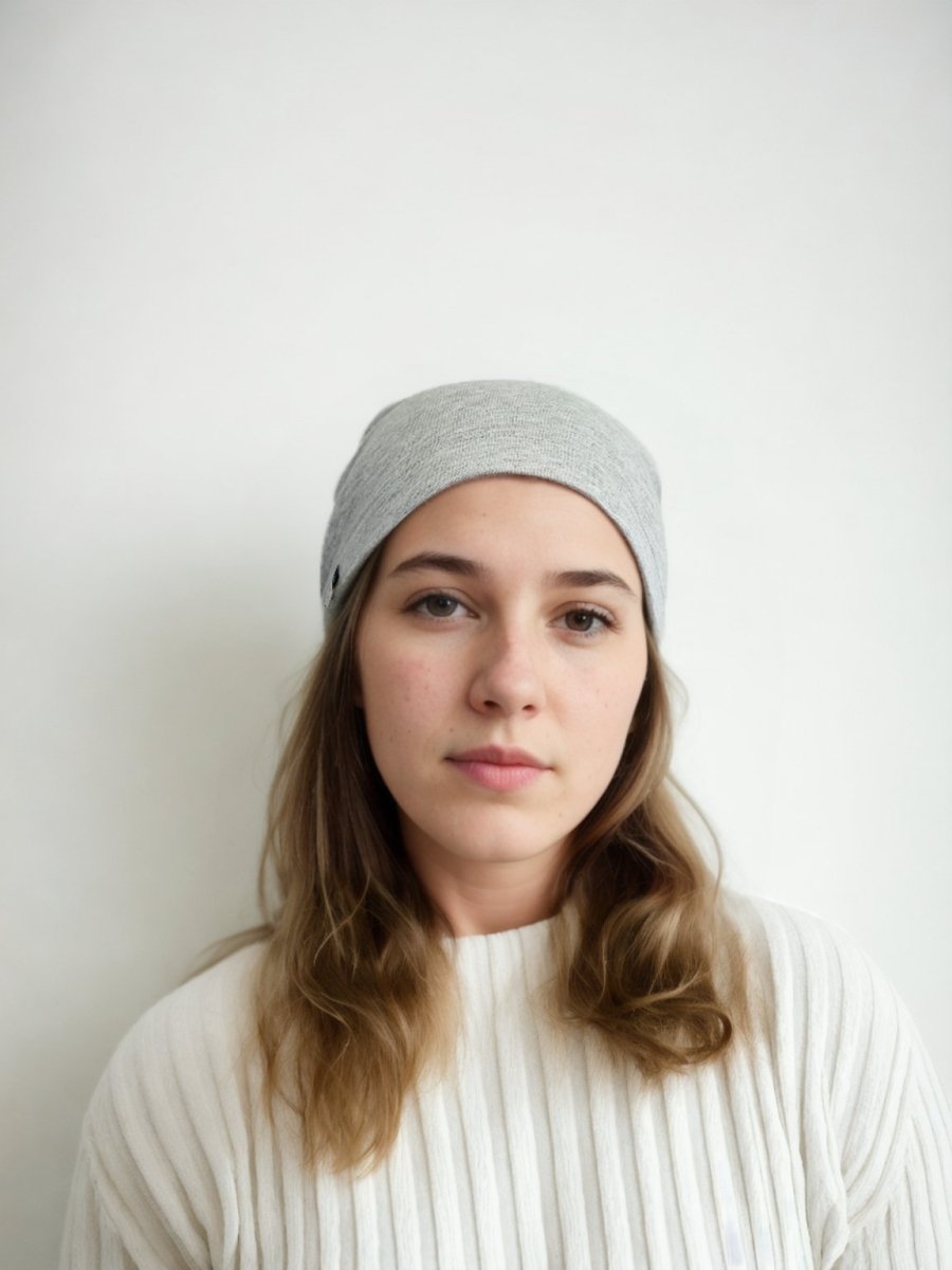 EMF Blocking beanie by SCRT blocks 99% of EMF radiation - Grey - GroundedKiwi.nz 4g5gautumn
