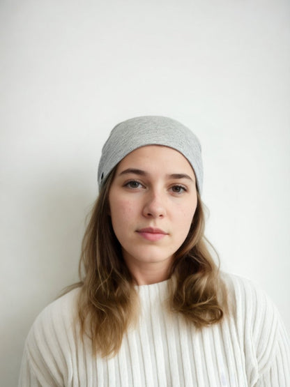 EMF Blocking beanie by SCRT blocks 99% of EMF radiation - Grey - GroundedKiwi.nz 4g5gautumn
