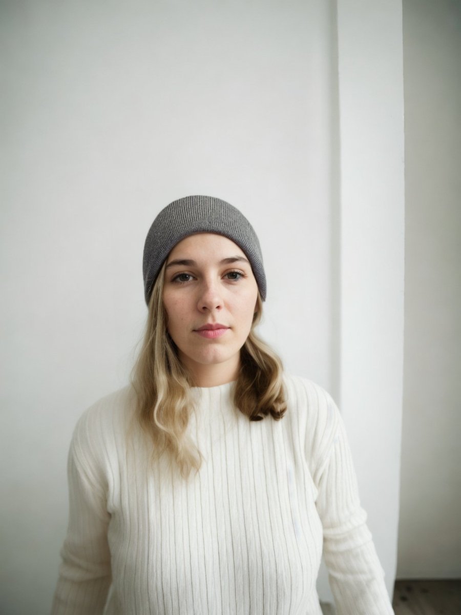 EMF Blocking Warm Wool Beanie by SCRT - Grey - GroundedKiwi.nz 5gbeanieblocking