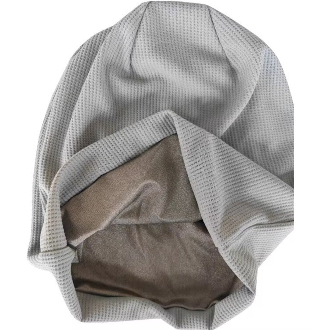 EMF Protecting Adults Beanie - Radiation blocking silver lined slouchy beanie - UNISEX - Light Grey - GroundedKiwi.nzhat hat5ganit radiationbeanie