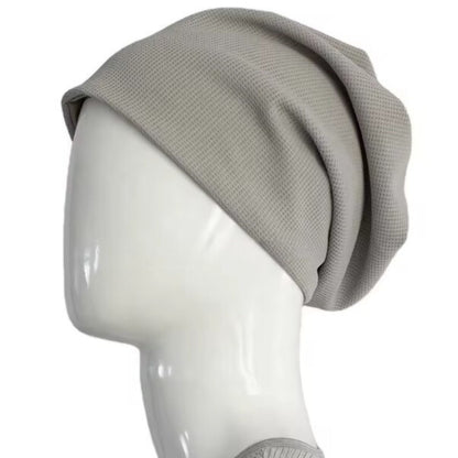 EMF Protecting Adults Beanie - Radiation blocking silver lined slouchy beanie - UNISEX - Light Grey - GroundedKiwi.nzhat hat5ganit radiationbeanie