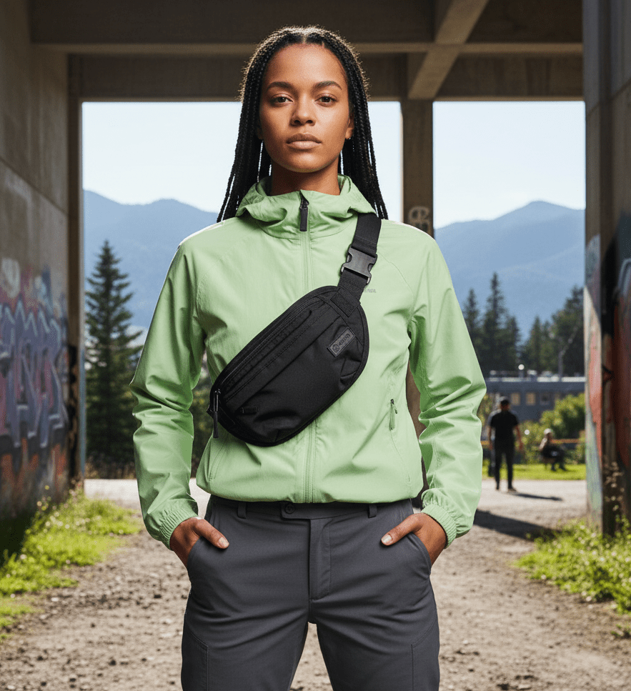 Everyday Faraday Sling Belt Bag by SCRT™ - Go Incognito: Stylish & Security - GroundedKiwi.nzbag bag4g5gadjustable