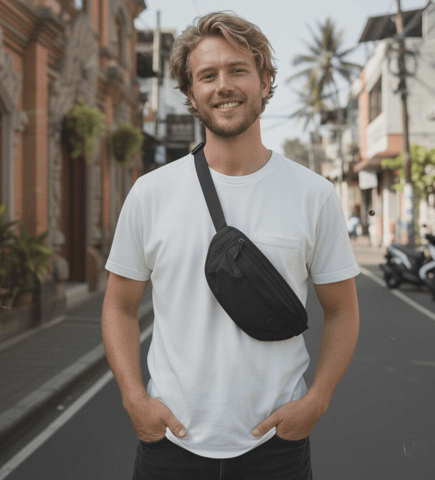 Everyday Faraday Sling Belt Bag by SCRT™ - Go Incognito: Stylish & Security - GroundedKiwi.nzbag bag4g5gadjustable