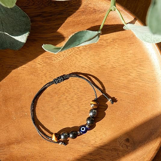 Evil Eye Triple Protection Bracelet - GroundedKiwi.nzBracelet Bracelet5ganit radiationbracelet