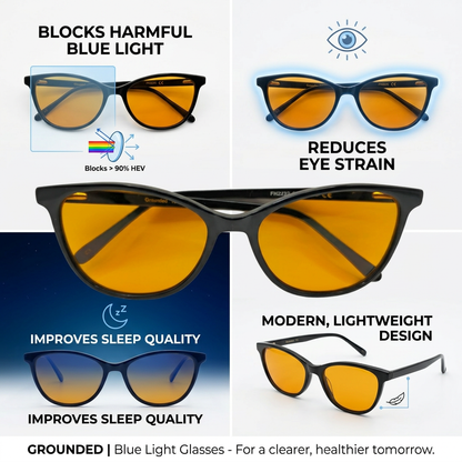 Blue Light Glasses - KAKAPO - Blue Light Spectacles - YELLOW Lens