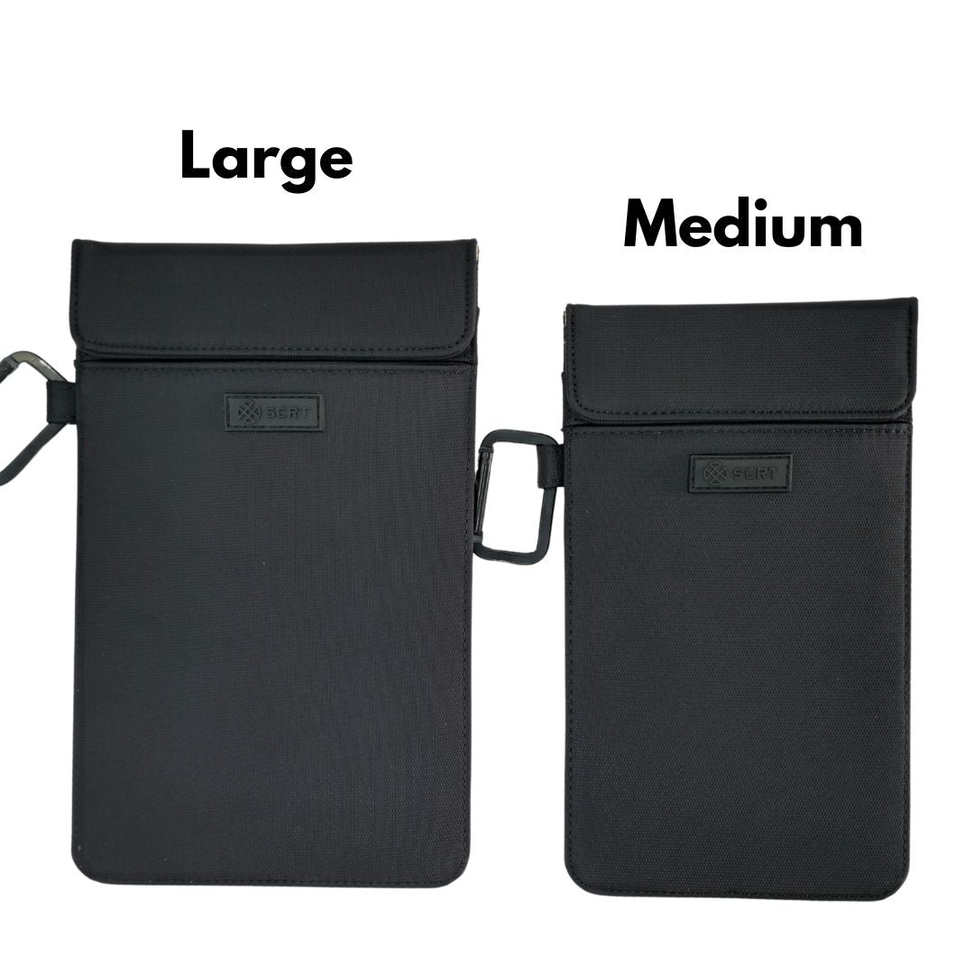 Faraday Phone Pouch / Sleeve by SCRT NZ - Large 19X12.5cm - Privacy & EMF Protection - GroundedKiwi.nzphone accessories phone accessories5gair travelanit radiation
