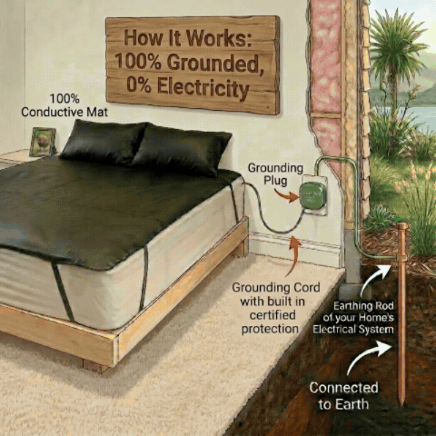 Grounding Mat for Bed
