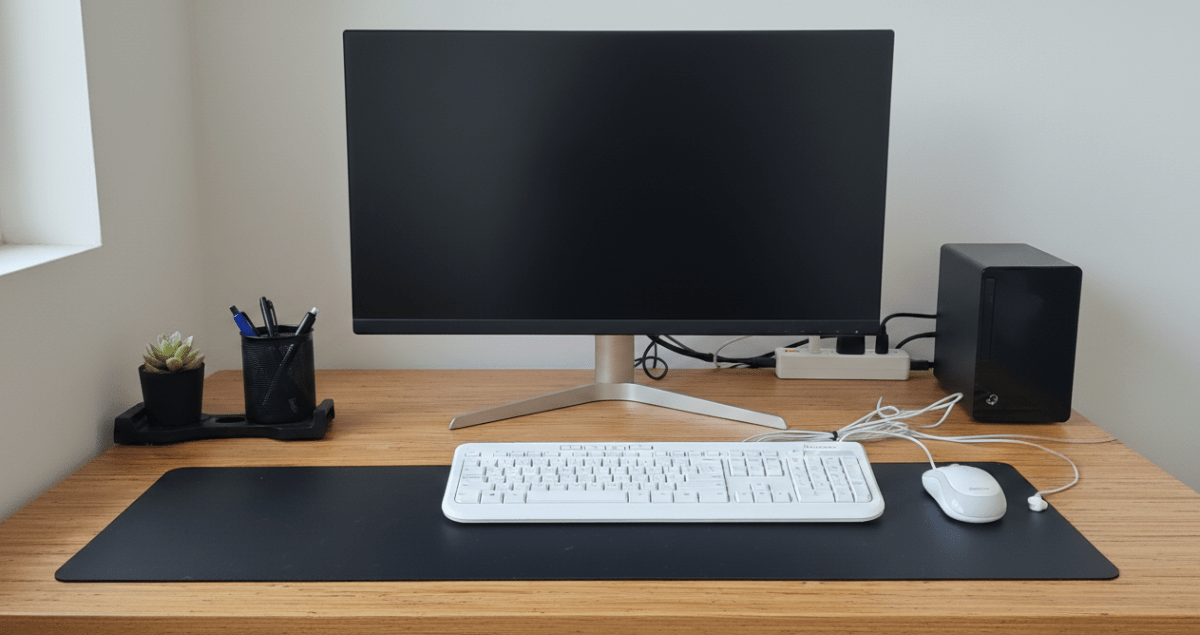 Grounding mat - Desk Pad - Large - 31X99cm - GroundedKiwi.nzOffice Equipment Office Equipmentadd oncomputerdesk