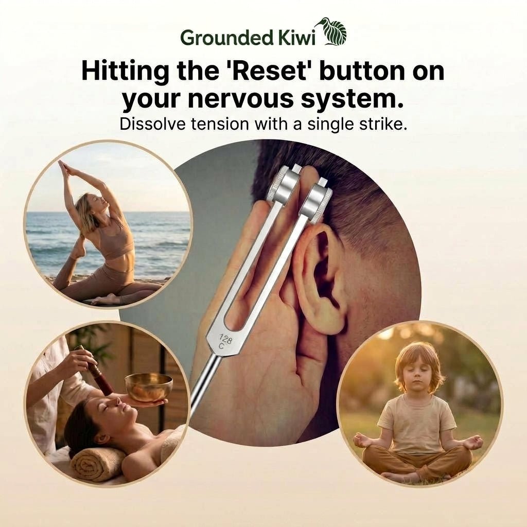 High - Precision Tuning Fork Set for Sound Therapy and Meditation - GroundedKiwi.nz forksmeditationmusic