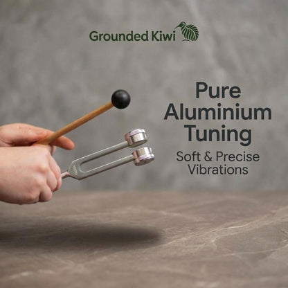 High - Precision Tuning Fork Set for Sound Therapy and Meditation - GroundedKiwi.nz forksmeditationmusic