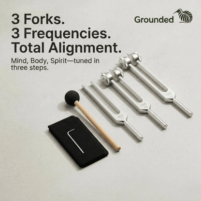 tuning forks 3 peice set