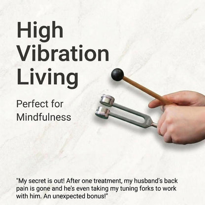 High - Precision Tuning Fork Set for Sound Therapy and Meditation - GroundedKiwi.nz forksmeditationmusic
