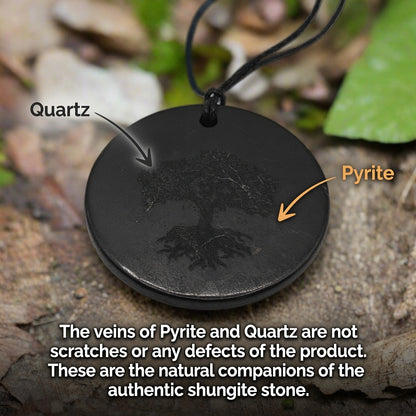 Shungite SECONDS - Pendant - Ying Yang Symbol - Life in Balance