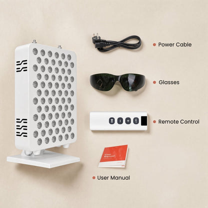 Pro Version 8 Wavelength - Tabletop Red Light Therapy Panel With Stand