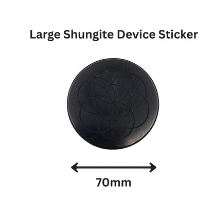 Large 70mm Shungite Laptop Sticker/Device Sticker - Seme della Vita (Seed of Life) - GroundedKiwi.nz 5ganit radiationcell