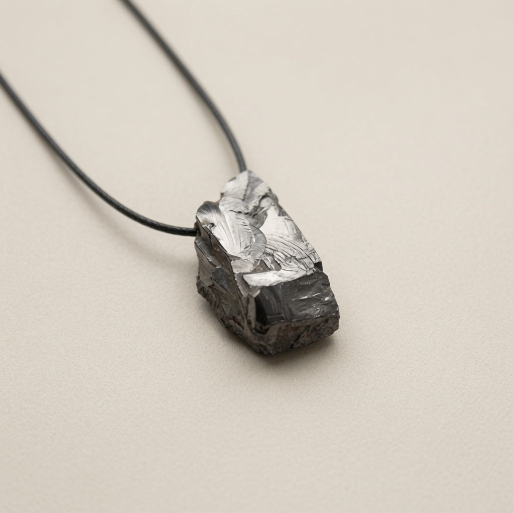 Shungite Elite Crystal pendant - Large 10+grams - Simple natural design