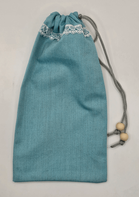 Light Blue EMF Shielding Drawstring Bag for Mobile Phones and Cards 20X10cm - GroundedKiwi.nzMobile Phone Cases Mobile Phone Cases5gbagblocking