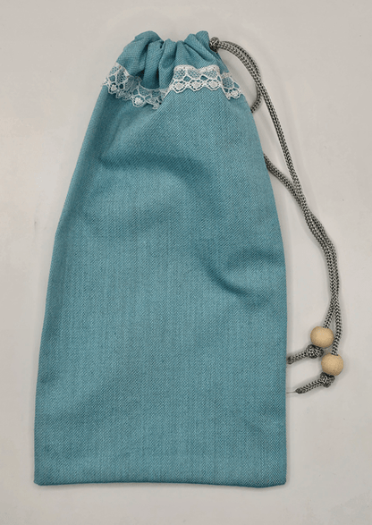 Light Blue EMF Shielding Drawstring Bag for Mobile Phones and Cards 20X10cm - GroundedKiwi.nzMobile Phone Cases Mobile Phone Cases5gbagblocking