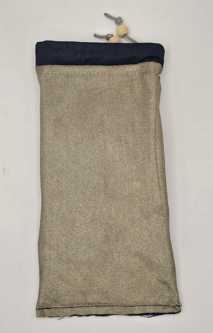 Light Blue EMF Shielding Drawstring Bag for Mobile Phones and Cards 20X10cm - GroundedKiwi.nzMobile Phone Cases Mobile Phone Cases5gbagblocking