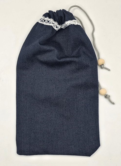 Navy Blue EMF Shielding Drawstring Bag for Mobile Phones and Cards 20X10cm - GroundedKiwi.nzMobile Phone Cases Mobile Phone Cases5gbagblocking