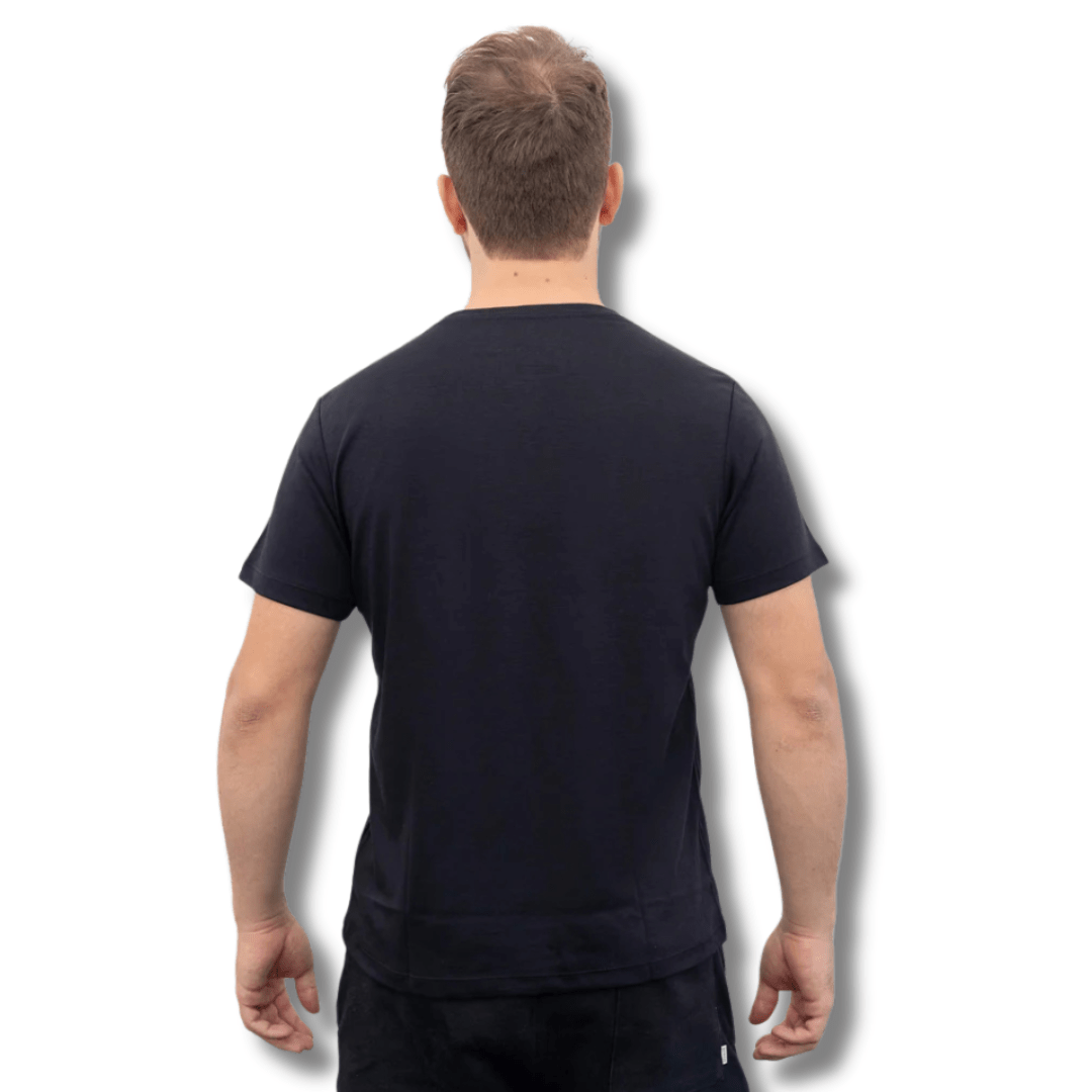 Organic Pima Cotton Tee - Men's Black - GroundedKiwi.nz blackclothingcotton