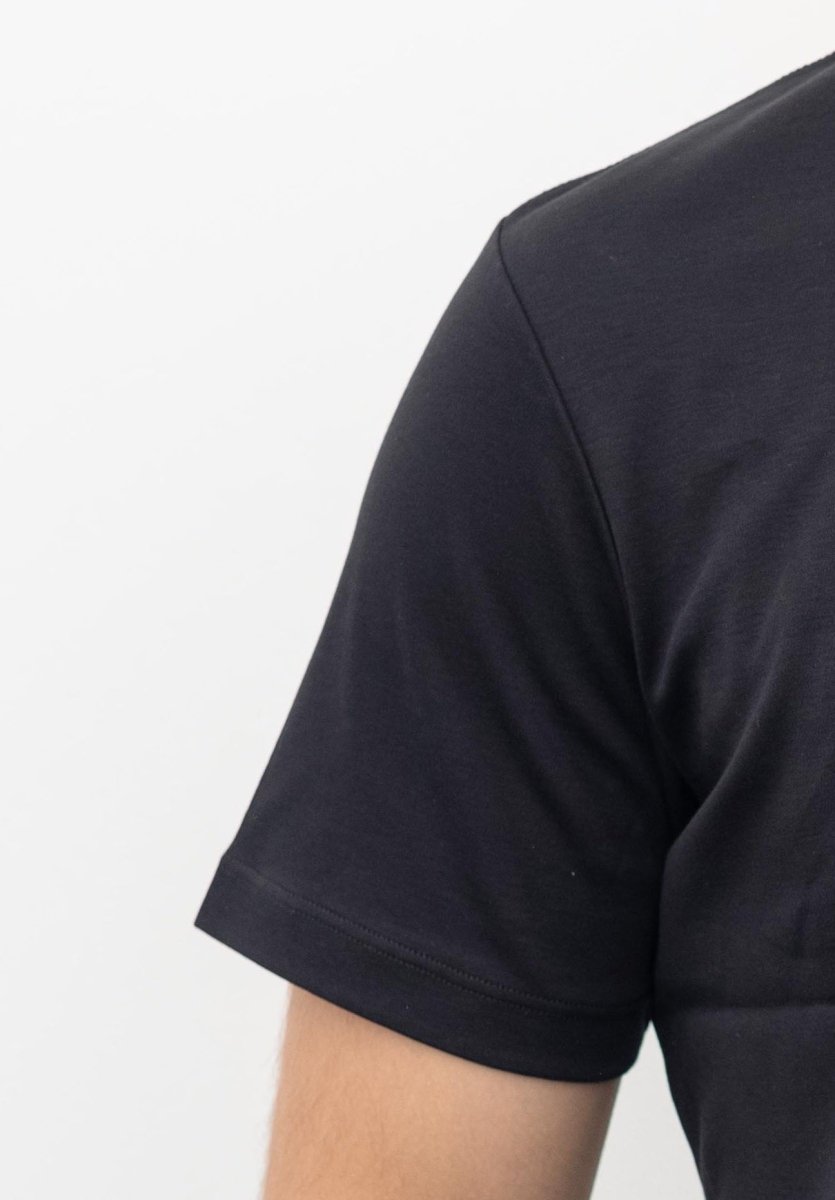 Organic Pima Cotton Tee - Men's Black - GroundedKiwi.nz blackclothingcotton