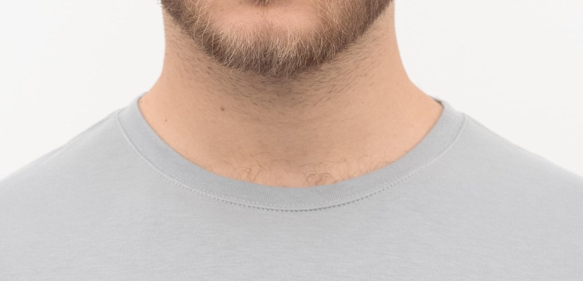 Organic Pima Cotton Tee - Men's Steel - GroundedKiwi.nz clothingcottoncrew