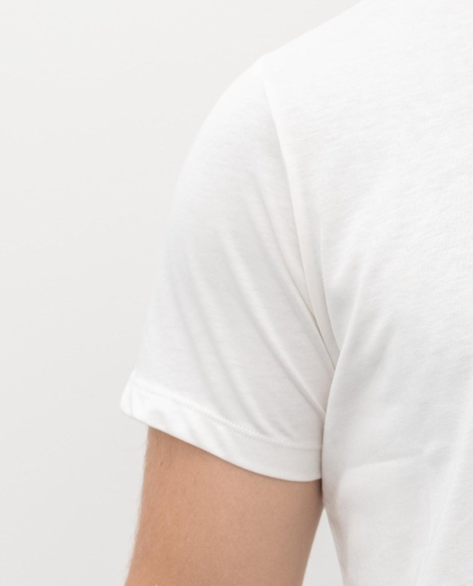 Organic Pima Cotton Tee - Men's White - GroundedKiwi.nz clothingcottoncrew
