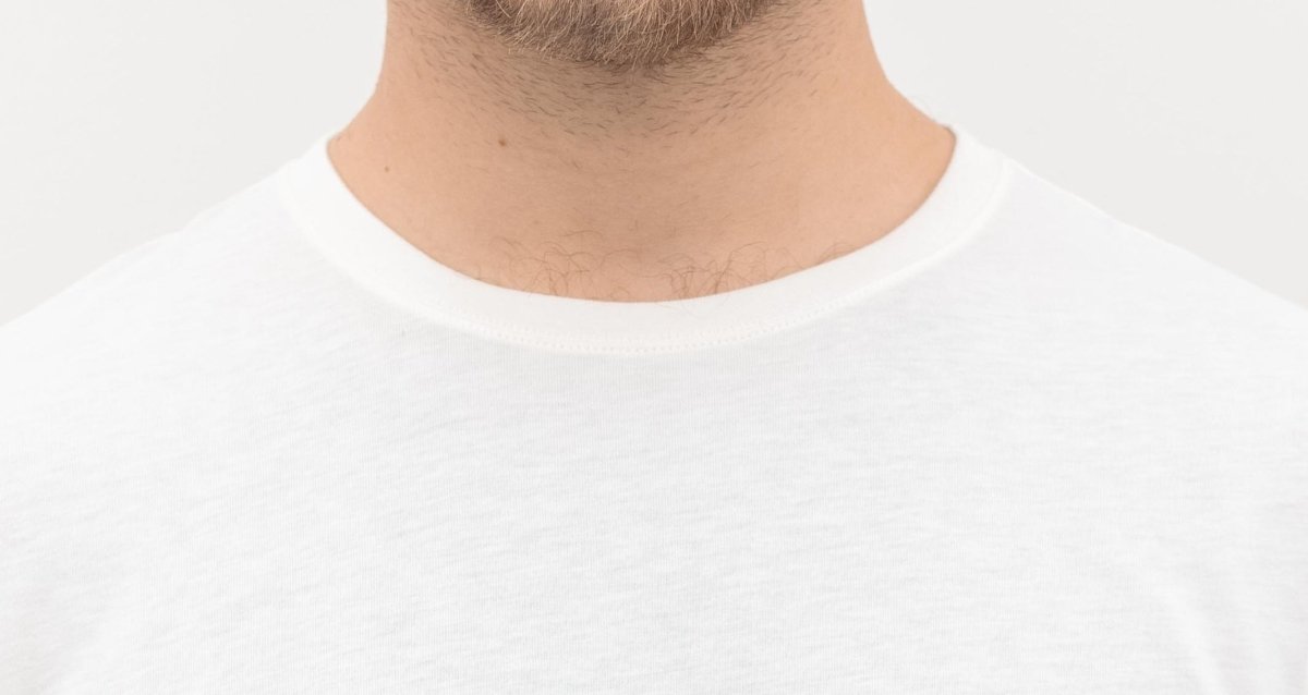 Organic Pima Cotton Tee - Men's White - GroundedKiwi.nz clothingcottoncrew