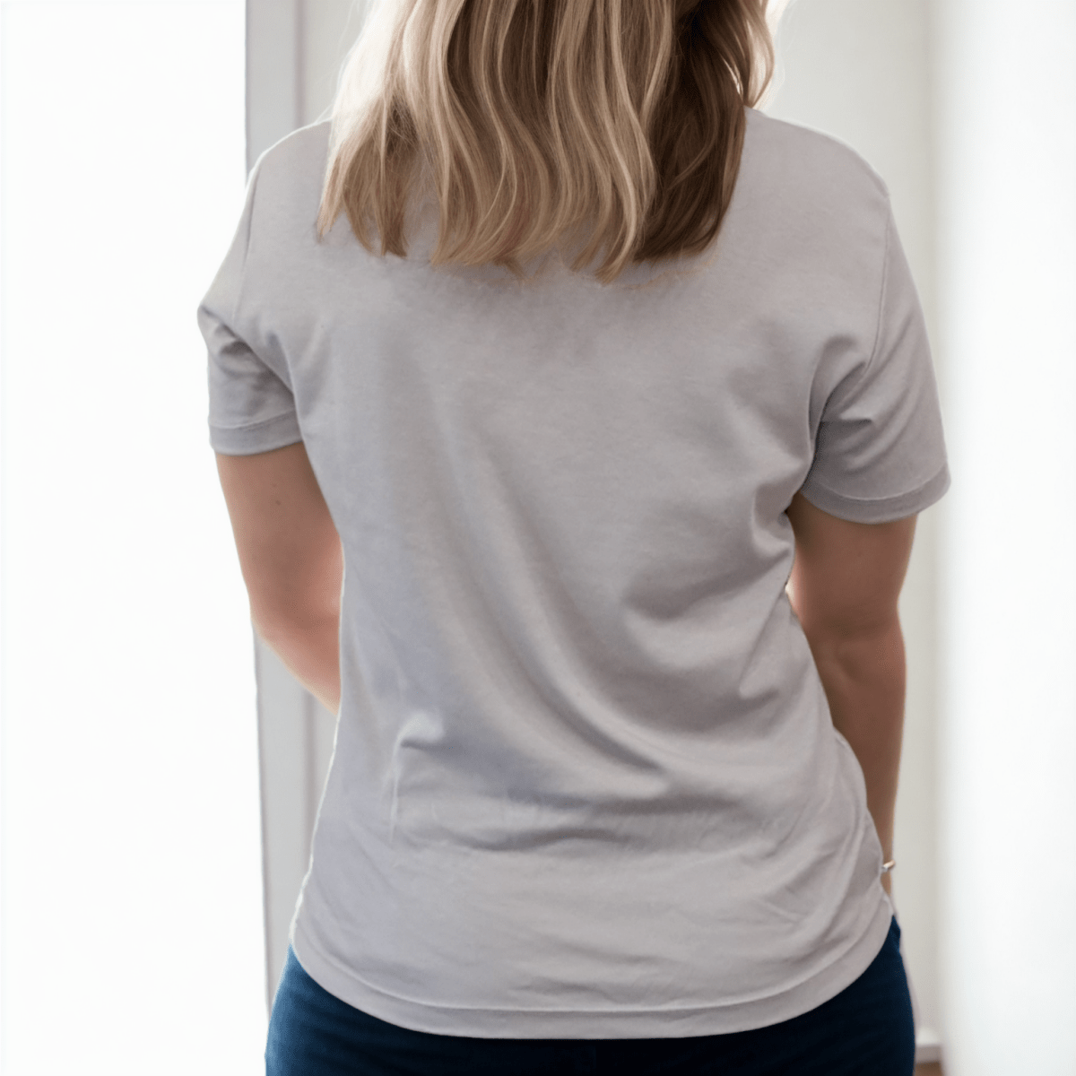 Organic Pima Cotton Tee - Raquel Crew in Steel - GroundedKiwi.nz clothingcottoncrew