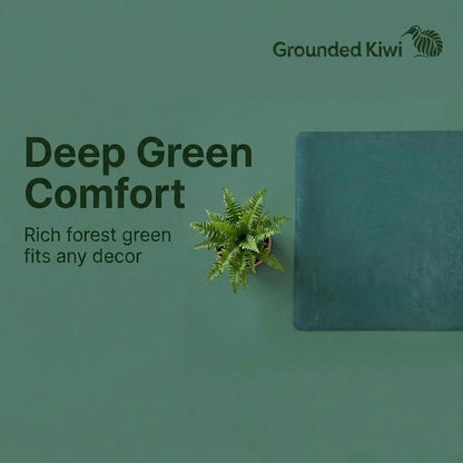 Premium Earthing Floor Mat - Forest Green - GroundedKiwi.nz deskfloorlarge
