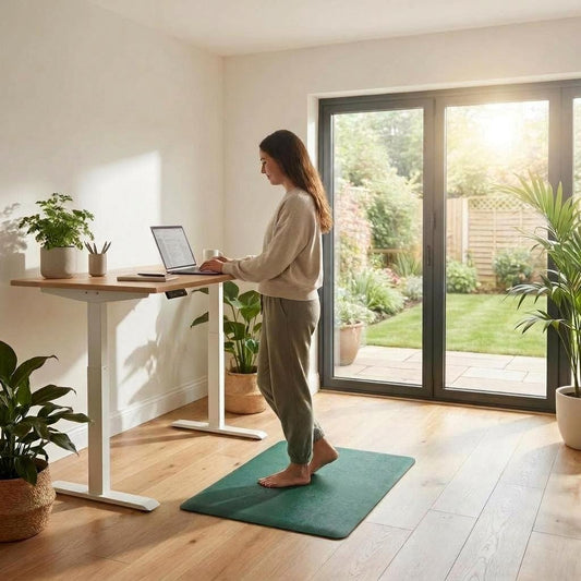 Premium Earthing Floor Mat - Forest Green - GroundedKiwi.nz deskfloorlarge