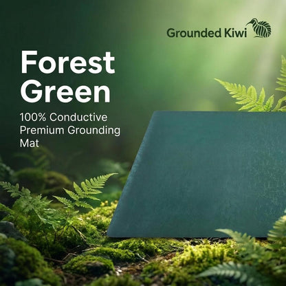 Premium Earthing Floor Mat - Forest Green - GroundedKiwi.nz deskfloorlarge