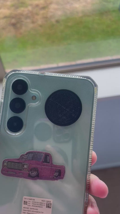 Shungite Flower of Life Phone Sticker - Divinity in life