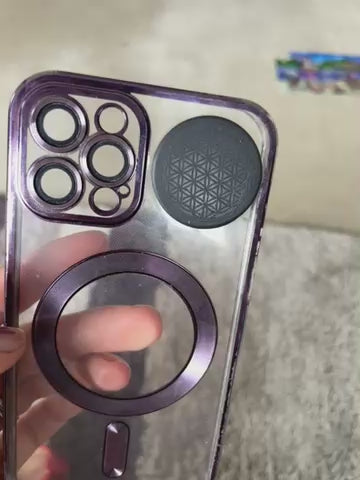 Shungite Flower of Life Phone Sticker - Divinity in life