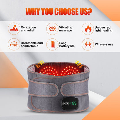 Red Light Lumbar Recovery Belt - GroundedKiwi.nzred light therapy red light therapybandbeltelbow