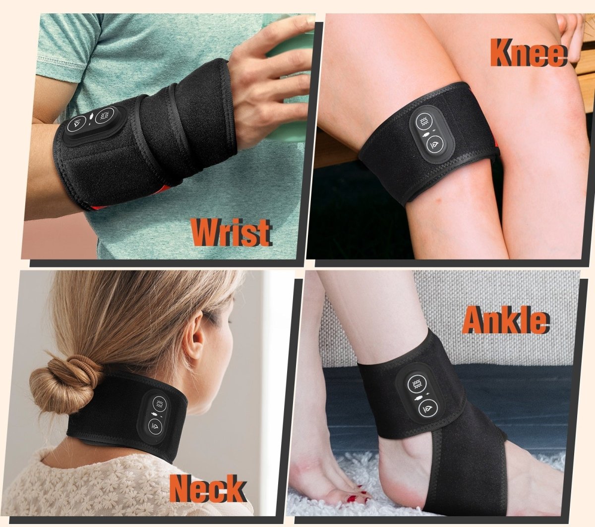 Red Light Therapy + Heated Massage Strap - GroundedKiwi.nzred light therapy red light therapybandbeltelbow