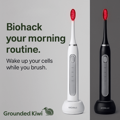 Red Light Therapy Toothbrush - GroundedKiwi.nz hygienemouthoral