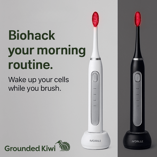 Red Light Therapy Toothbrush - GroundedKiwi.nz hygienemouthoral
