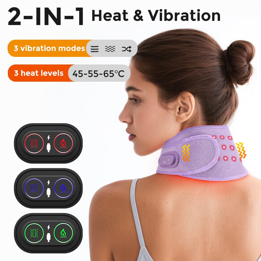 Red Light Vibration Neck & Joint Wrap - GroundedKiwi.nzred light therapy red light therapybandbeltelbow