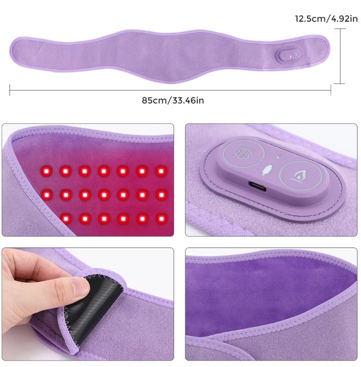 Red Light Vibration Neck & Joint Wrap - GroundedKiwi.nzred light therapy red light therapybandbeltelbow