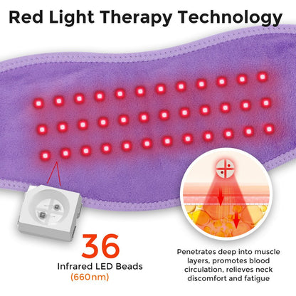 Red Light Vibration Neck & Joint Wrap - GroundedKiwi.nzred light therapy red light therapybandbeltelbow