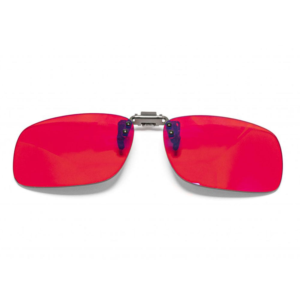 CLIP-ON RED Lens Blue & Green Light Blocking Glasses