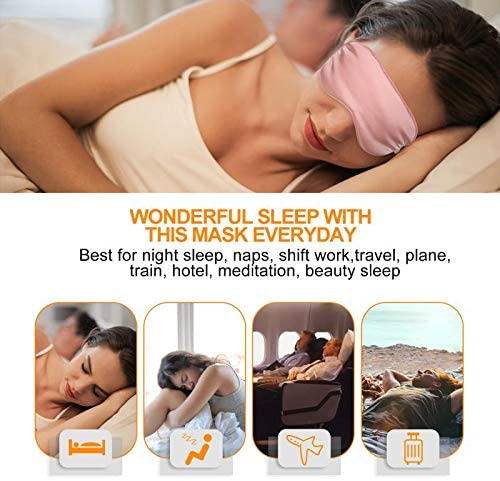 Satin Silk Eye Mask - Four Colour Options - GroundedKiwi.nzEyeglasses Eyeglassesadjustableairplaneblackout