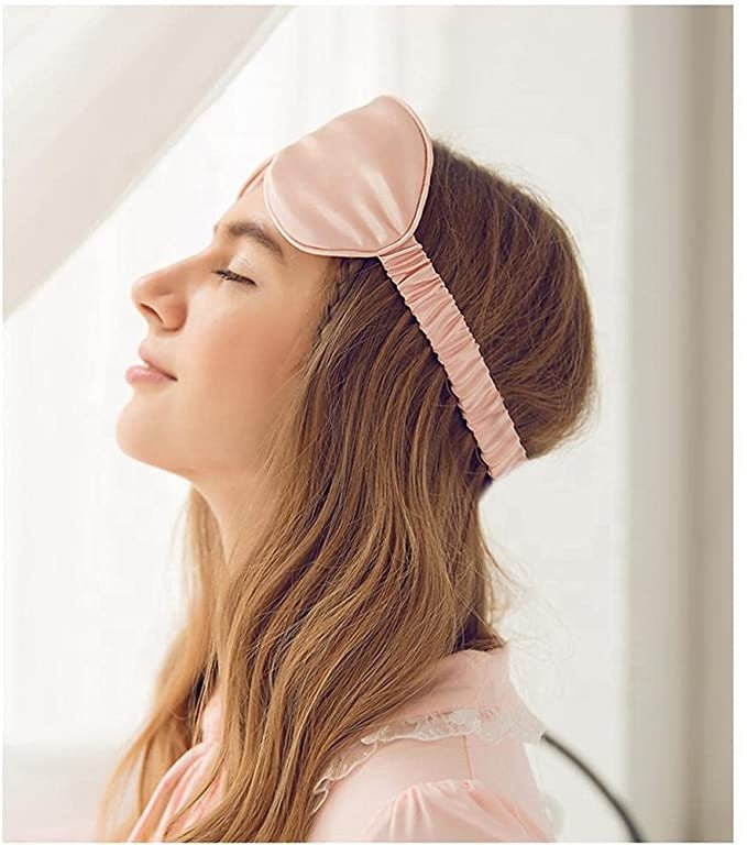 Satin Silk Eye Mask - Four Colour Options - GroundedKiwi.nzEyeglasses Eyeglassesadjustableairplaneblackout